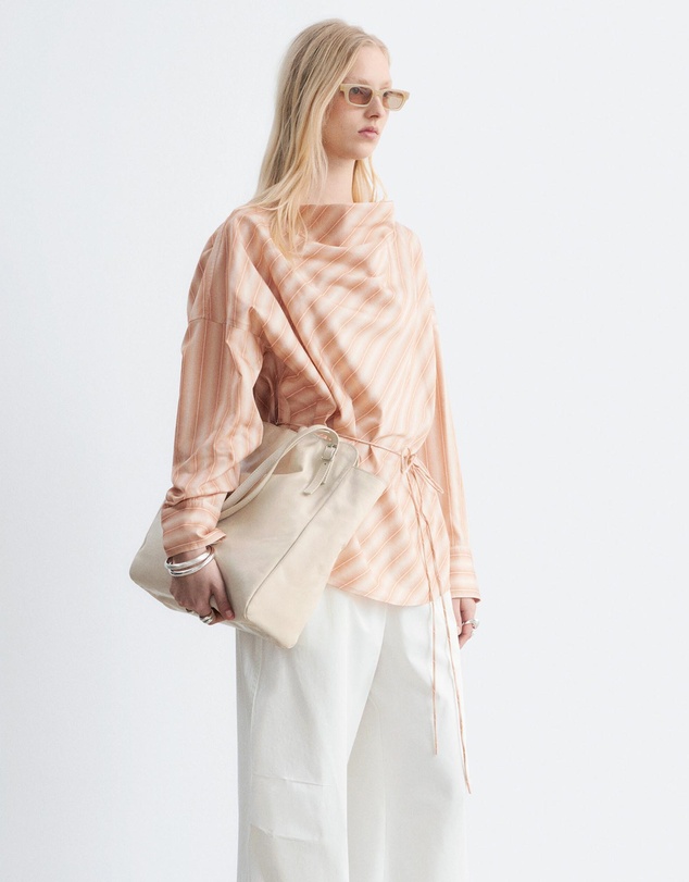 & Other Stories - Striped Cowl-Neck Blouse