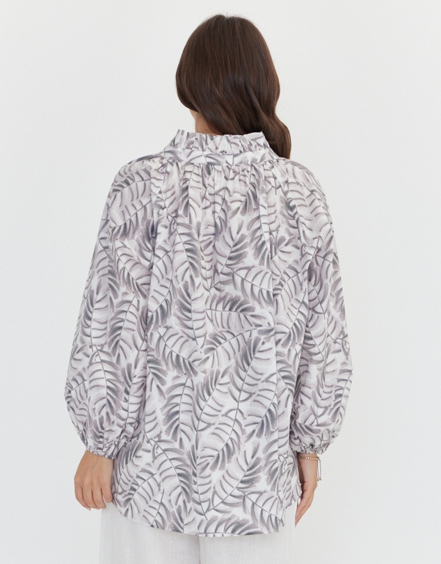 ALEXANDRA - Caits Blouse Coco Leaf Print