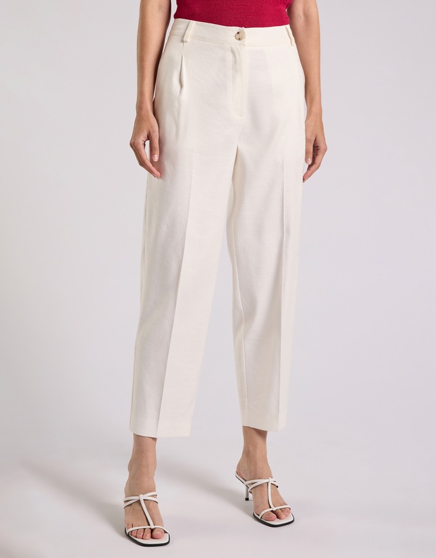 David Lawrence - Alima Stretch Linen Pants