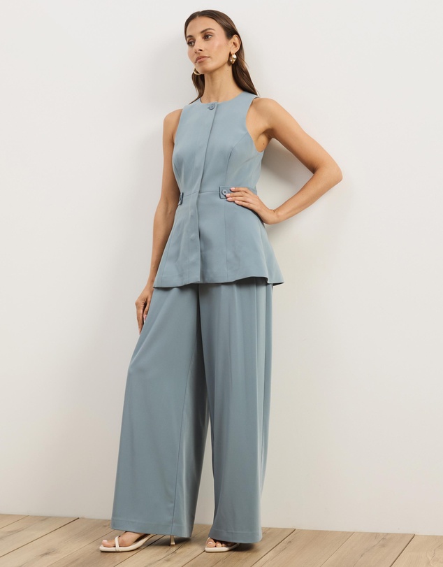 Atmos&Here - Isola Peplum Tailored Vest