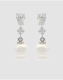Georgini - Georgini Chic Noel Freshwater Pearl Pyrmont Earrings Silver