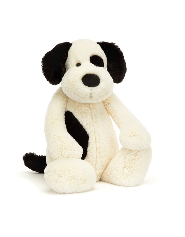 Jellycat - Bashful Black & Cream Puppy Big