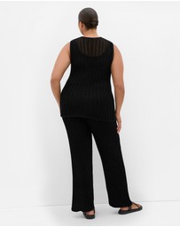 City Chic - Crochet Tie Lined Pant
