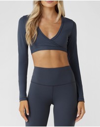 Lorna Jane - Wrap It Up Long Sleeve Bra Top