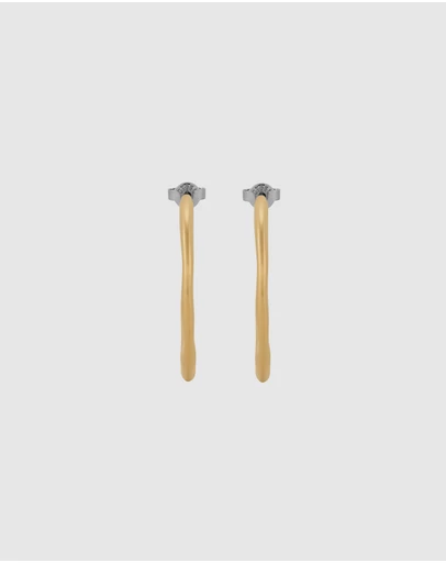 Skagen - Moderne Stak Gold Tone Earring