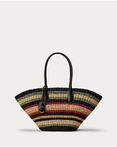 Polo Ralph Lauren - Bellport Raffia Basket Tote Bag