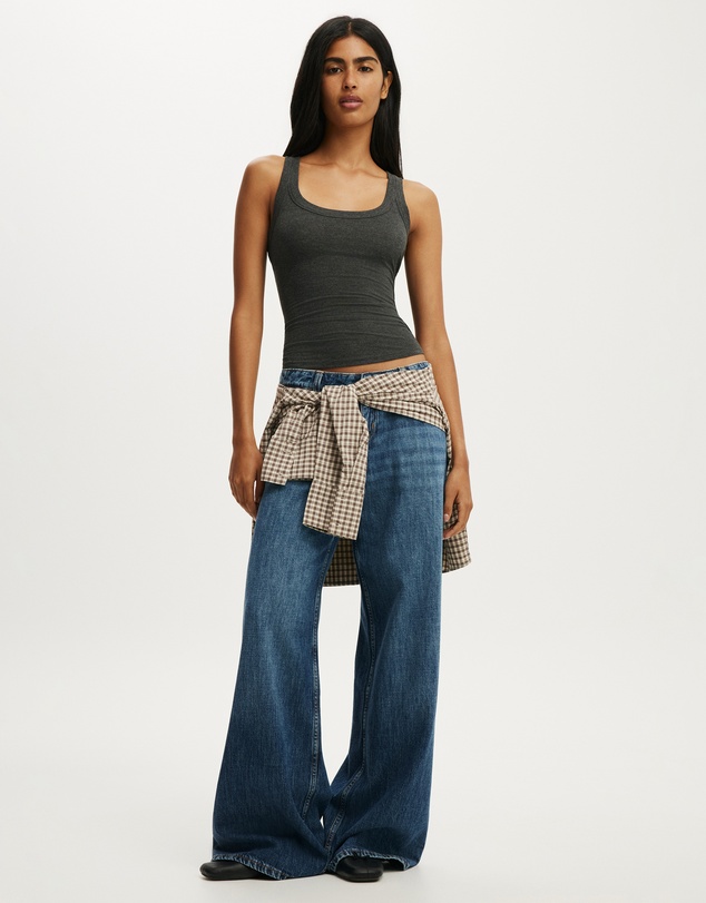Cotton On - Sheer Layer Scoop Tank