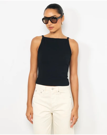 AERE - Fi High Boat Neck Tank