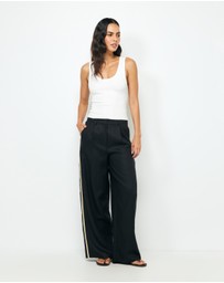 AERE - Sora Stripe Tailored Pants