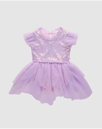 Fleur Harris - 'The Magic Faraway Tree' Sequin Fairy Dress Baby in Lilac