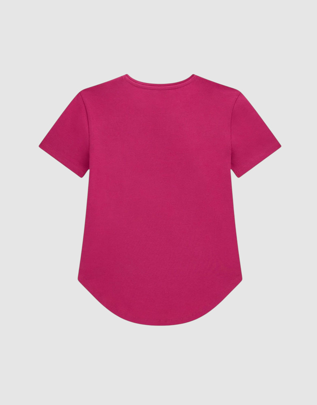 GUESS - High Low Logo Short Sleeve T-Shirt