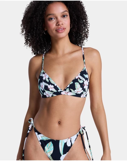Roxy - Womens Printed Essentials Fixed Tri Bikini Top