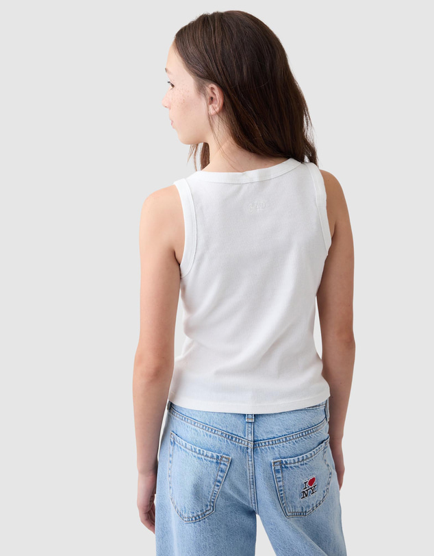 GAP - Ihny Rib Scoop Neck Tank - Teens