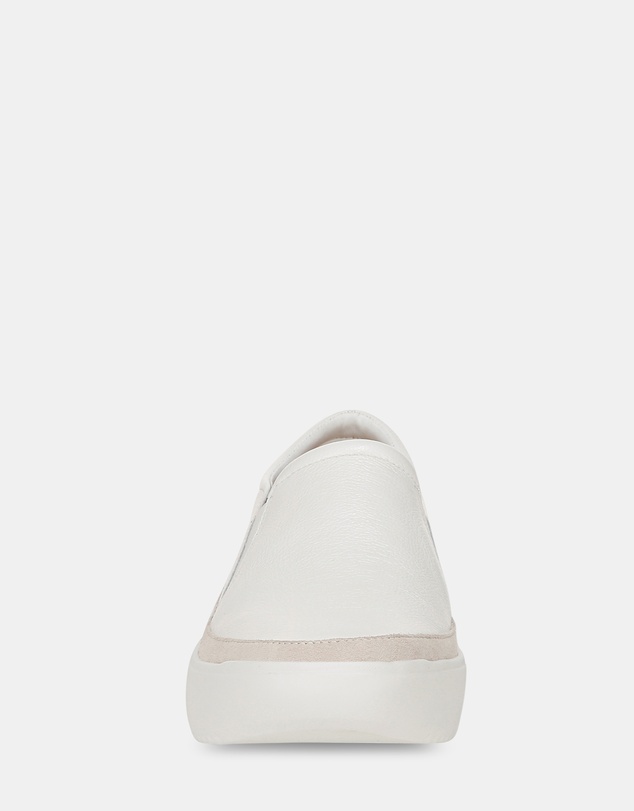 Vionic - Kearny Platform Slip-On Casual Sneaker - White Leather