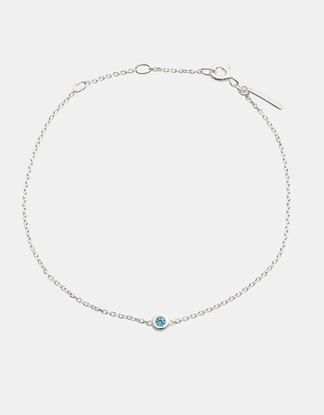 Kirstin Ash - Petite Birthstone Bracelet September London Blue Topaz