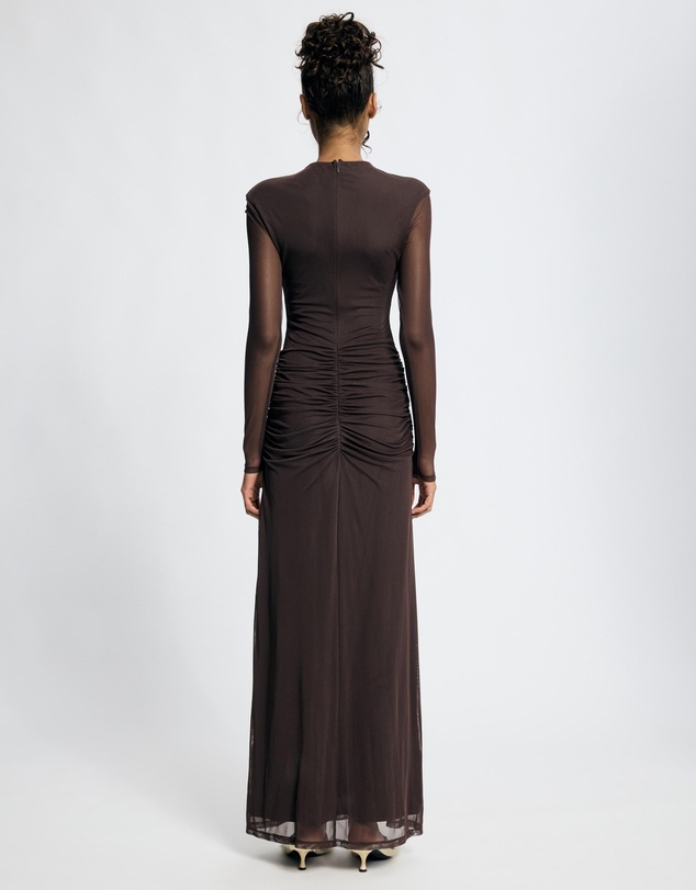 Lover - Willa Long Sleeve Mesh Maxi Dress