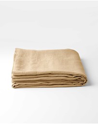 Aura Home - Evie Stonewash Organic Cotton Sheet Set in Caramel