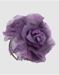 Fillies Collection - Large Purple Flower Fascinator Headband