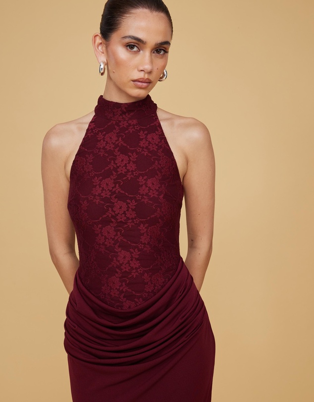 Revibe - Repaired CHANCERY Chappel Lace Midi Dress - AU 12