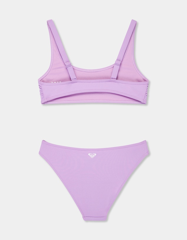 Roxy - Girls 4 to 16 Solid Active Bralette Set Two Piece