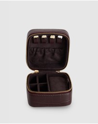 Evity - Lila Croc Emboss Jewellery Box