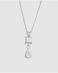 Elli Jewelry - Necklace Crystal Drop 925 Sterling Silver