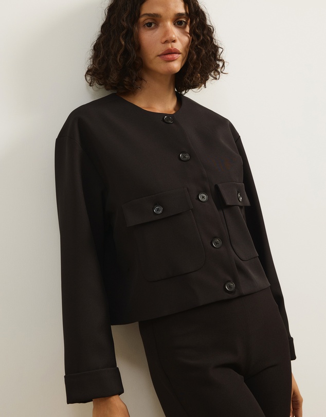 Atmos&Here - Sorelle Cropped Tailored Jacket