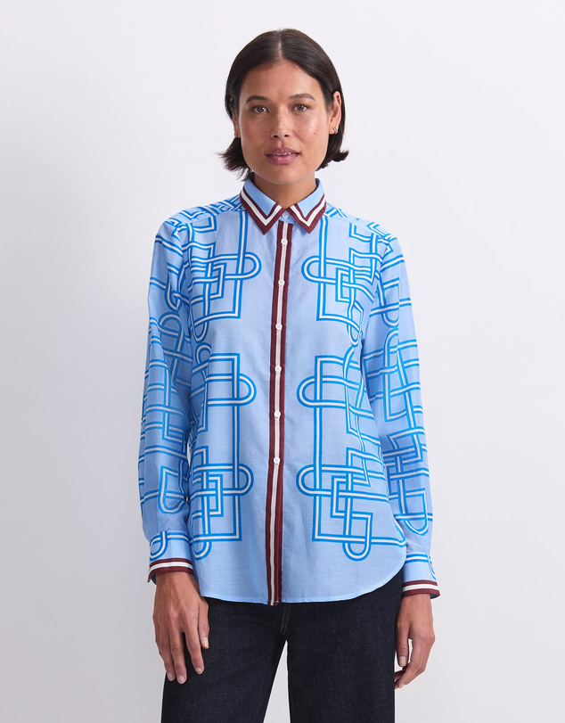 Sportscraft - Rhodes Long Sleeve Cotton Silk Shirt