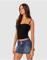 EDIKTED - Karlee Ribbed Tank Top