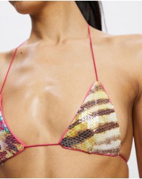 Jaded London - Printed Sequin Bikini Top