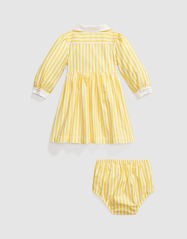 Polo Ralph Lauren - Striped Poplin Shirtdress & Bloomer - Babies