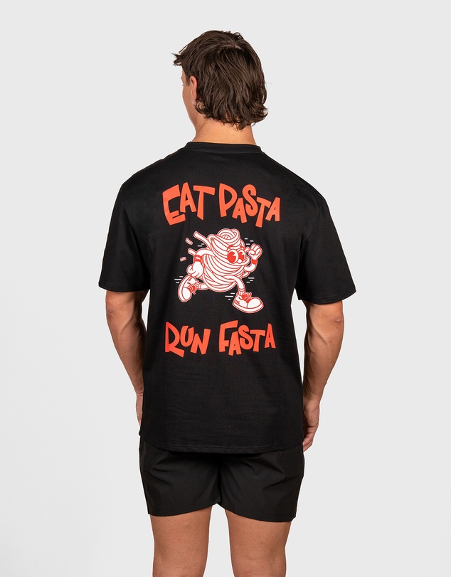 TWL - Oversized T-Shirt Eat Pasta Run Fasta V2