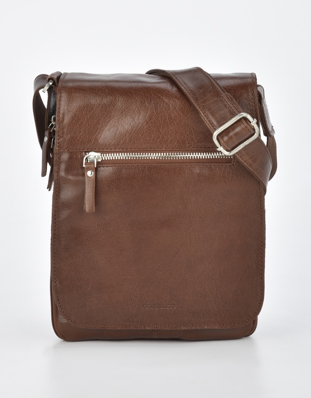 Cobb & Co - Notting Jr. Leather RFID Expandable Satchel