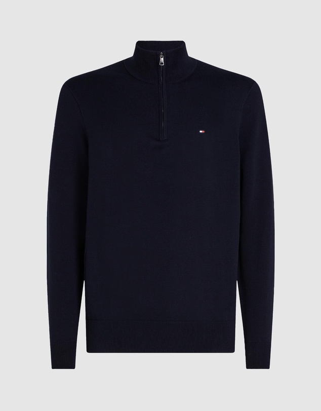 Tommy Hilfiger - Half-Zip Mock Turtleneck Jumper
