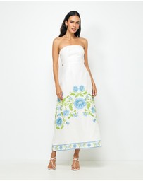 AERE - Elladia Strapless Midi Dress