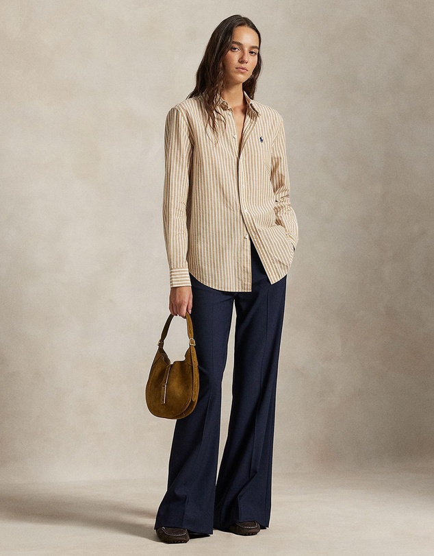 Polo Ralph Lauren - Classic Fit Striped Cotton-Linen Shirt