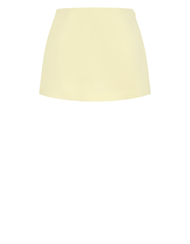 City Chic - Plus size Abbie Mini Skort - lemon sorbet
