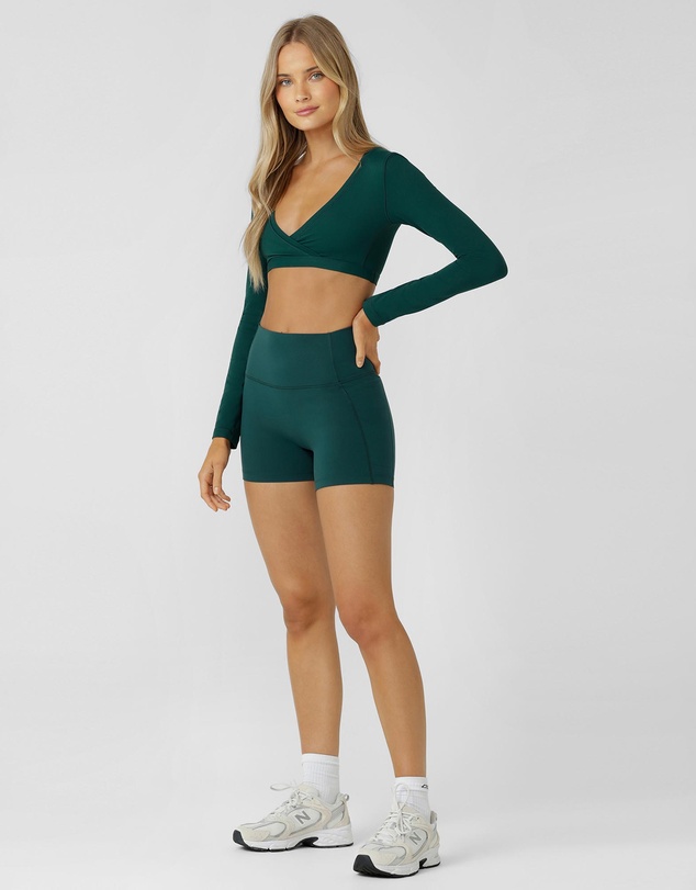 Lorna Jane - Hi-Fold No-Ride 2-Pocket 10 cm Bike Shorts