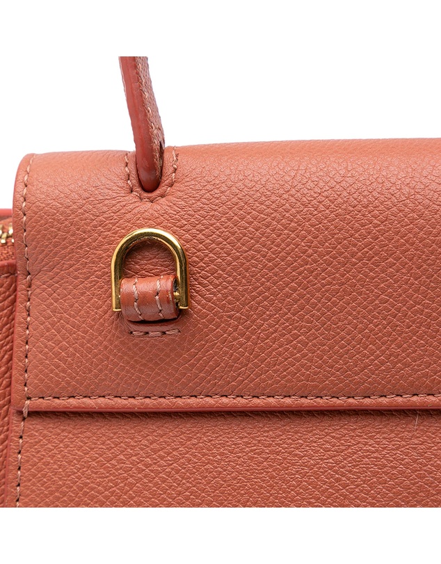 Pre-Loved by Azura Reborn - Pre-Loved celine Elegant Leather Top Handle Bag with Adjustable Shoulder Strap