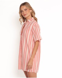 Petal & Pup - Norah Mini Dress - Pink Stripe
