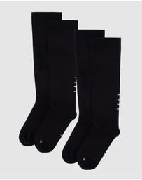 Pussyfoot - 2 Pack Compression Knee High Socks – Supportive & Anti-bacterial