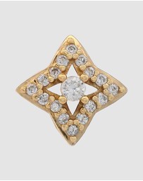 Georgini - GEORGINI MIDNIGHT VELVET FAIRWATER PETITE EARRINGS GOLD