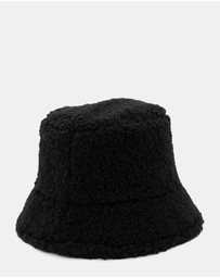 Morgan & Taylor - Drew Teddy Bucket Hat in Black