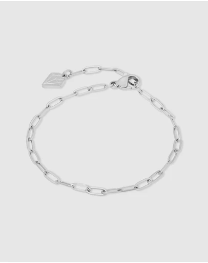 Wanderlust + Co - Petite Harper Silver Essential Chain Bracelet