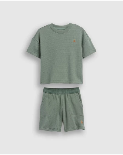 GAP - Textured Knit Top and Shorts Set - Babies-Kids