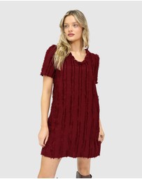 Belle & Bloom - Solana Boho Fringe Shift Mini Dress