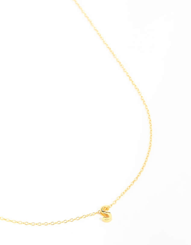 Lovisa - Gold Plated Sterling Silver Letter S Necklace