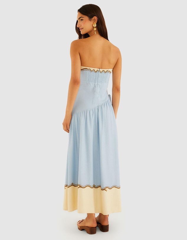Farm Rio - Rio Souvenir Mixed Scarf Maxi Dress