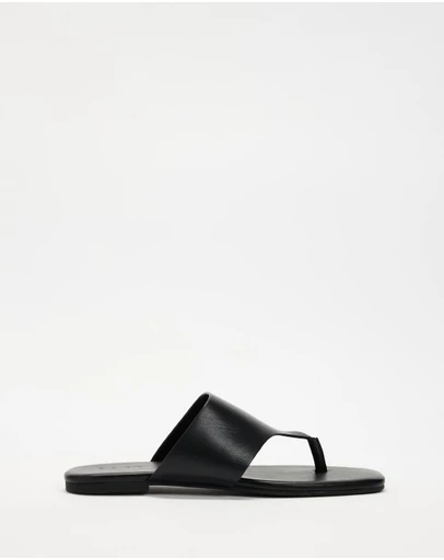 AERE - Delphine Leather Flip Flops - Women's