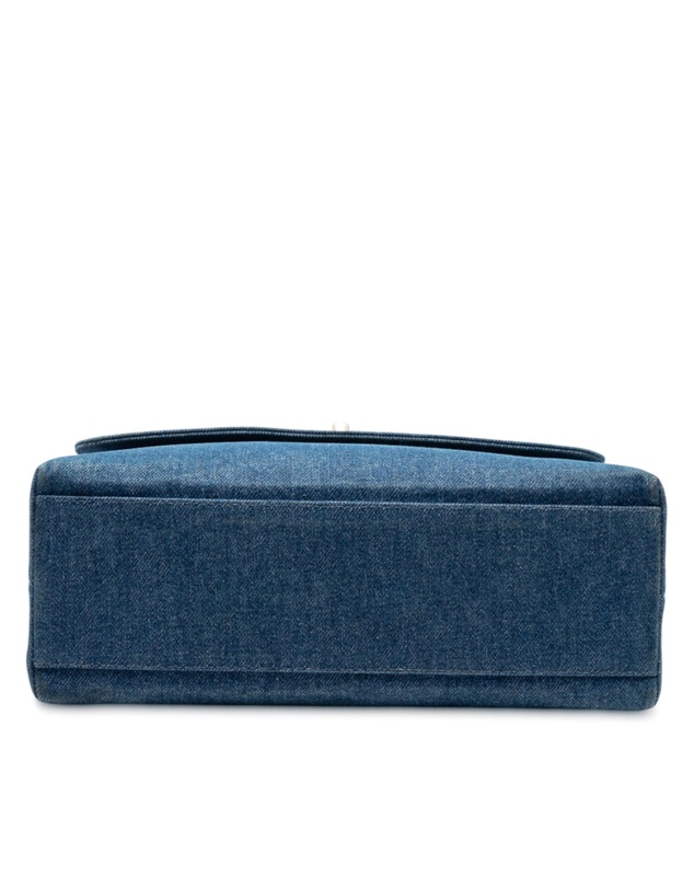 Pre-Loved by Azura Reborn - Pre-Loved CC Denim Kelly Top Handle Bag